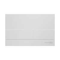 Инсталляция для унитаза WasserKraft Abens 20TLT.010.ME.WH.WM04, декоративная стеклянная панель белая, механическая кнопка смыва белая матовая