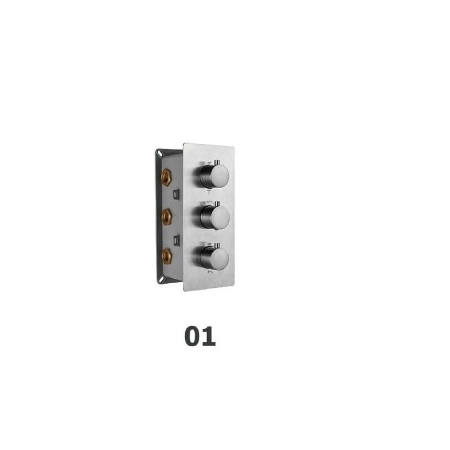 Смеситель RGW Shower Panels SP-41-01, 21140541-11, для душа термостатический, хром