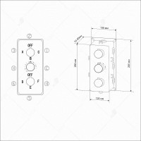 Смеситель RGW Shower Panels SP-41-03, 21140541-31, для душа термостатический, хром