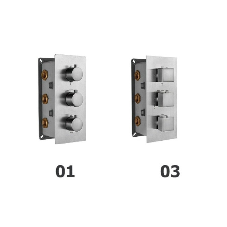 Смеситель RGW Shower Panels SP-41-03, 21140541-31, для душа термостатический, хром