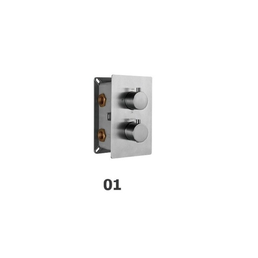 Смеситель RGW Shower Panels SP-42-01, 21140542-11, для душа термостатический, хром