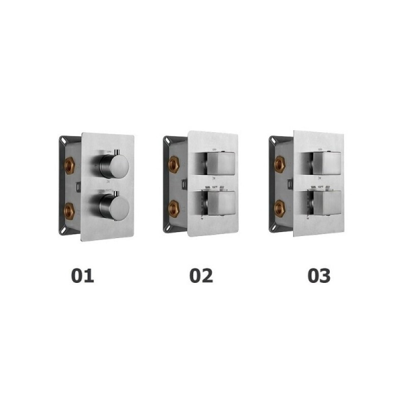Смеситель RGW Shower Panels SP-42-01, 21140542-11, для душа термостатический, хром