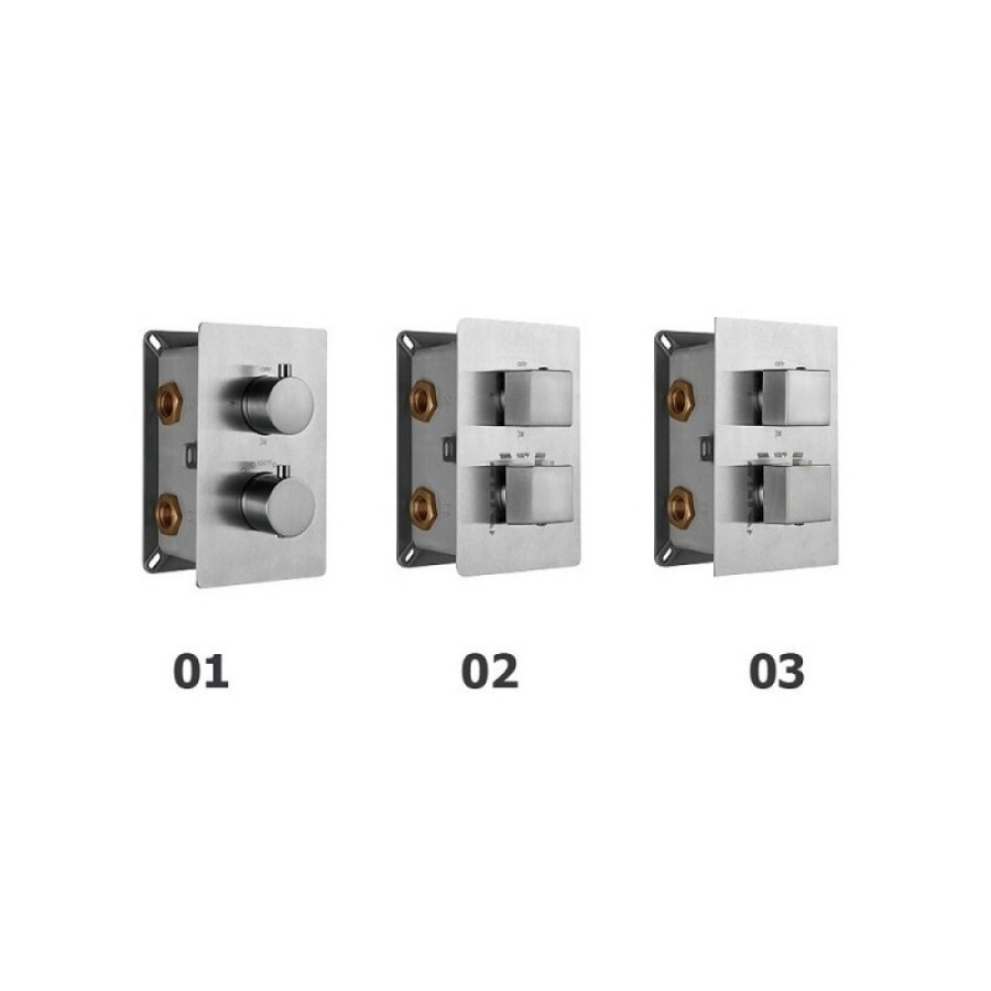 Смеситель RGW Shower Panels SP-42-01, 21140542-11, для душа термостатический, хром