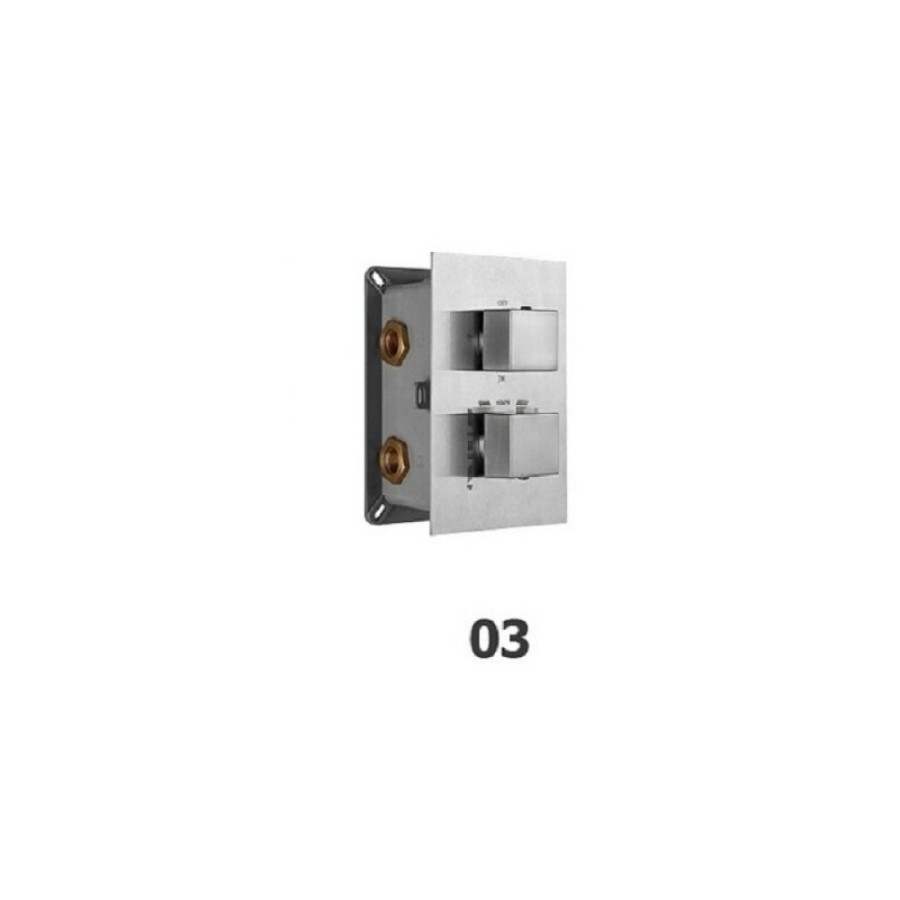 Смеситель RGW Shower Panels SP-42-03, 21140542-31, для душа термостатический, хром