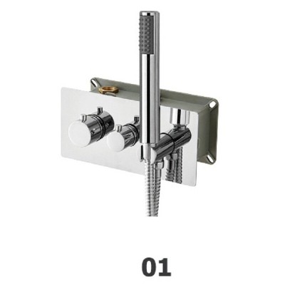 Смеситель RGW Shower Panels SP-44-01, 21140544-11, для душа термостатический, хром