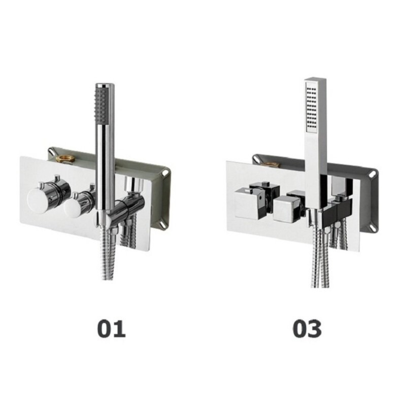 Смеситель RGW Shower Panels SP-44-01, 21140544-11, для душа термостатический, хром
