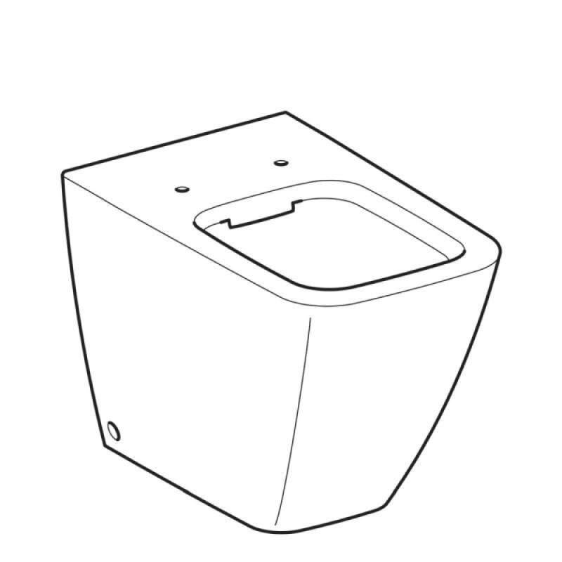 Приставной унитаз Geberit IT! 211910000, безободковый 35 x 56 x 40
