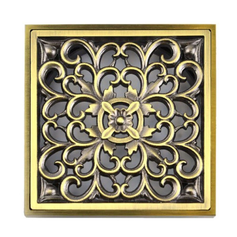 Решетка Bronze de Luxe Узоры, 10 х 10 см, бронза, 21962