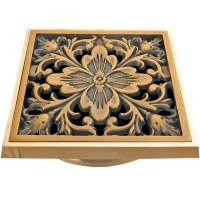 Решетка Bronze de Luxe Цветок, 10 х 10 см, бронза, 21975