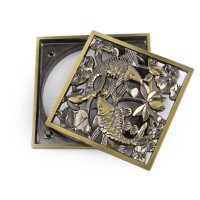 Решетка Bronze de Luxe Рыбы, 10 х 10 см, бронза, 21980