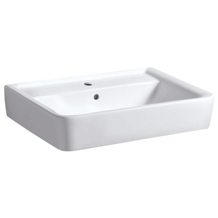 Раковина Geberit Renova Nr. 1 222265000, 65 см, керамика, белая