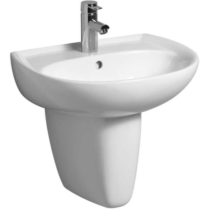 Раковина Geberit Renova 223055000, 55 см, фарфор, белая