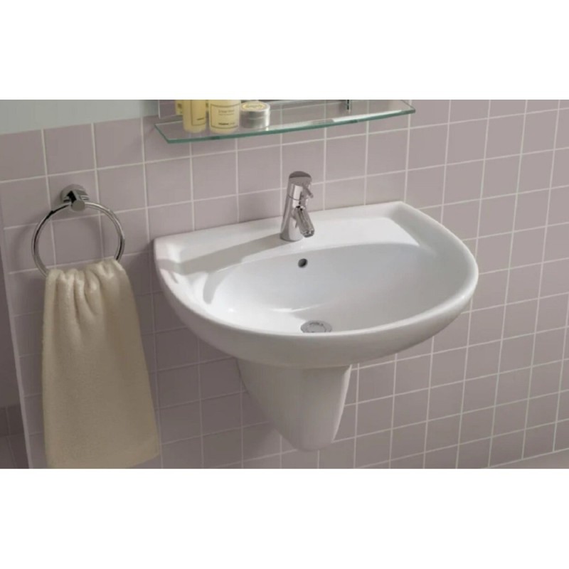 Раковина Geberit Renova 223055000, 55 см, фарфор, белая