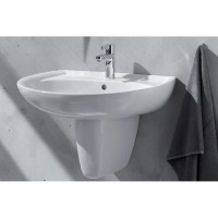 Раковина Geberit Renova 223055000, 55 см, фарфор, белая