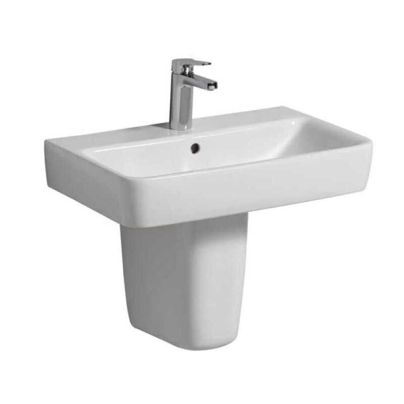 Раковина Geberit Renova 226160000 Compact, 60 х 37 см, белая