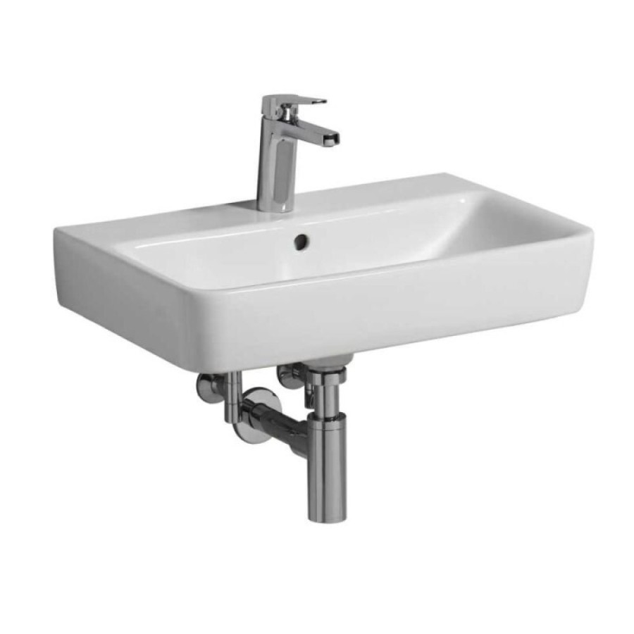 Раковина Geberit Renova 226160000 Compact, 60 х 37 см, белая