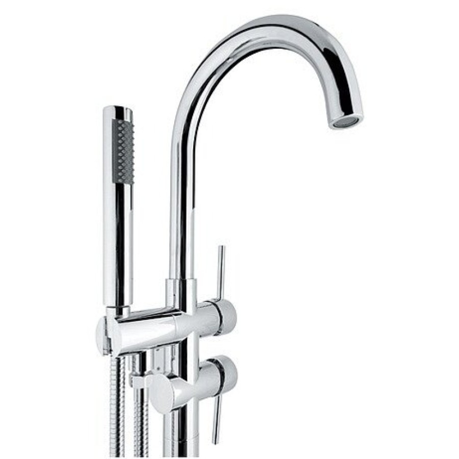 Смеситель напольный Timo Saona 2300/00Y-CR chrome для ванны и душа, хром