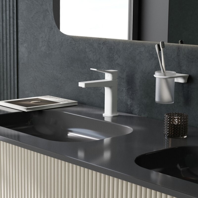 Смеситель для раковины WasserKRAFT Weil, белый матовый, 2303