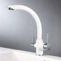 Смеситель Granula GR-2304 2304wh, для кухонной мойки, с подключением к фильтру, арктик