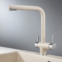 Смеситель Granula GR-2305 2305pr, для кухонной мойки, с подключением к фильтру, пирит