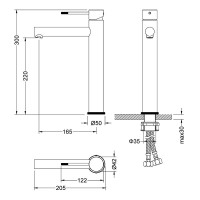 Смеситель для раковины Timo Saona 2311/20F, цвет золото шлифованное