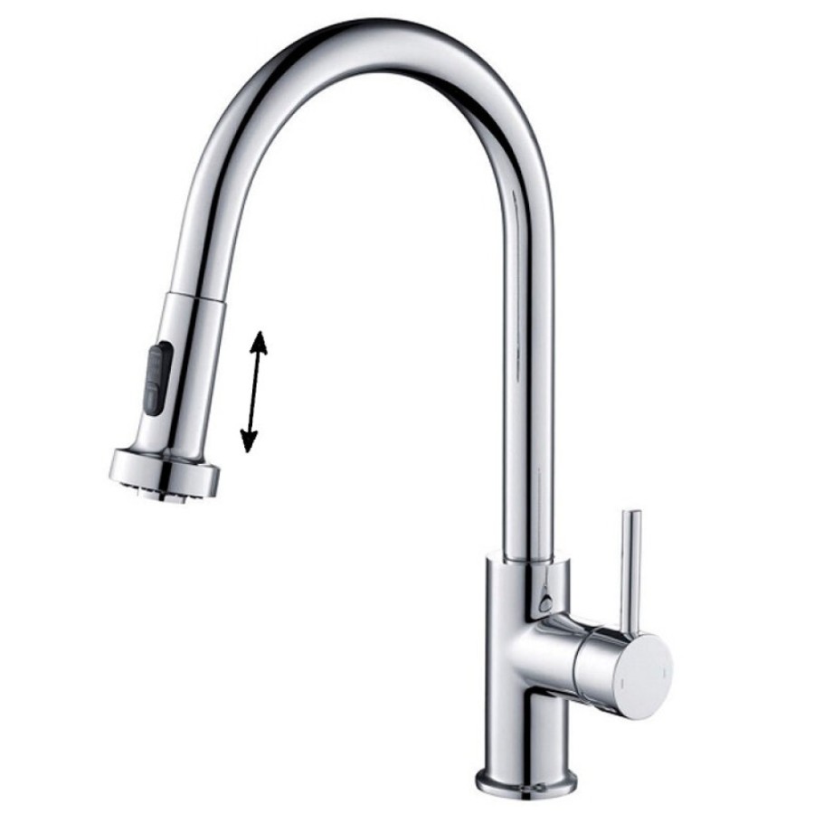 Смеситель для кухни Timo Saona 2316/00FL с выдвижным изливом, хром