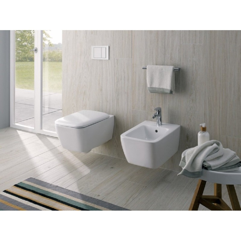 Биде Geberit iCon 231910000 Square подвесное, цвет белый