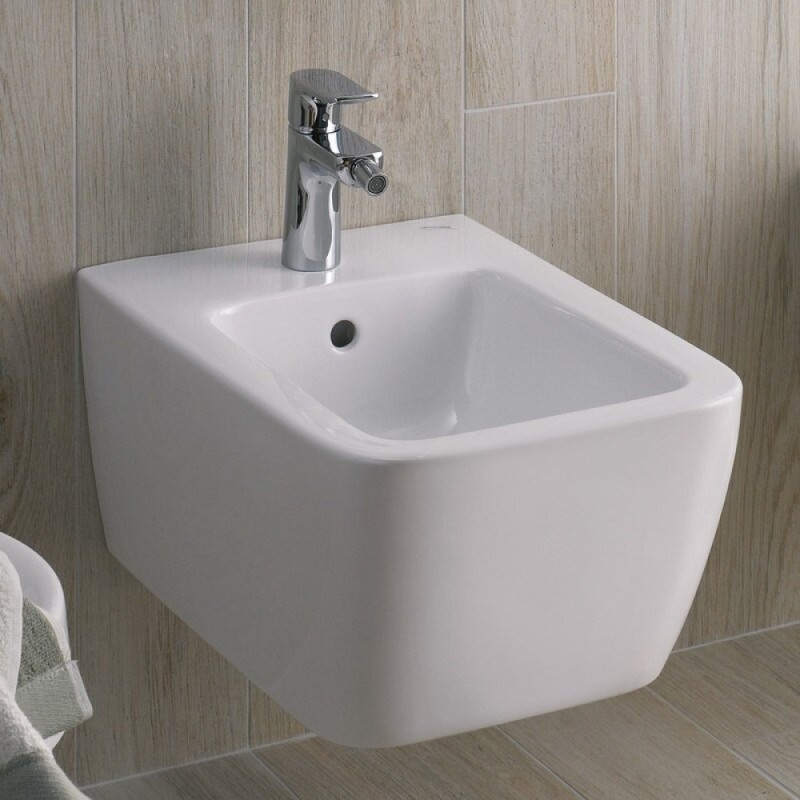 Биде Geberit iCon 231910000 Square подвесное, цвет белый
