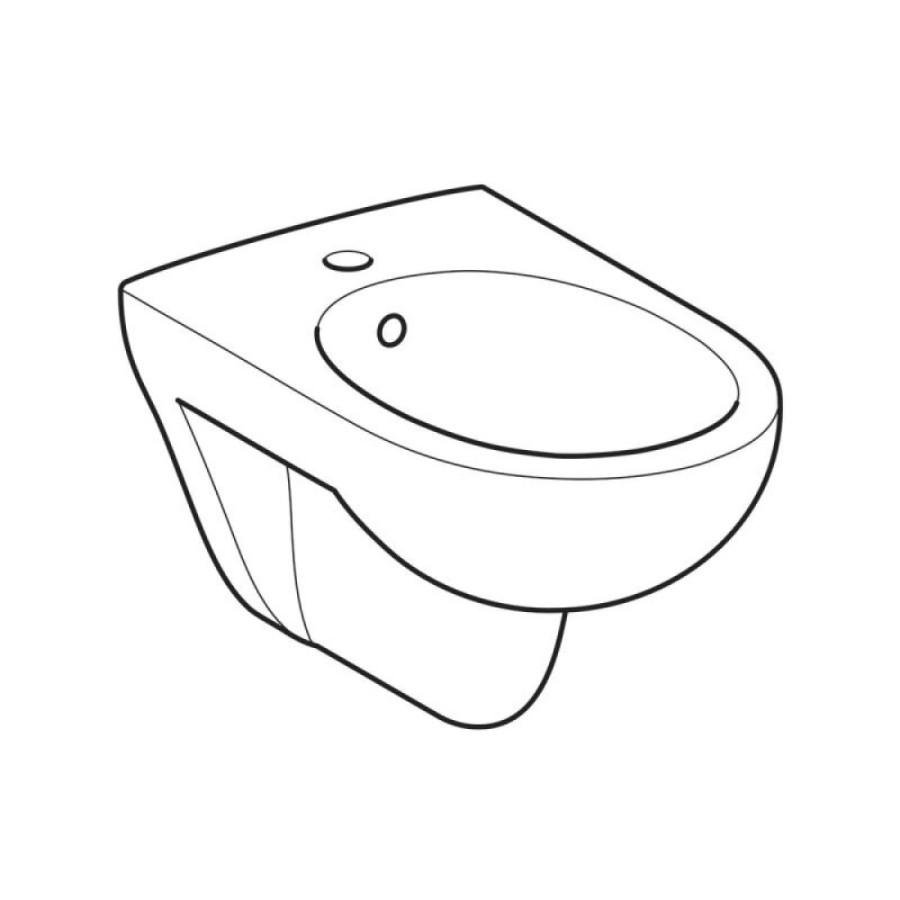 Биде Geberit Renova 233040000 подвесное, цвет белый