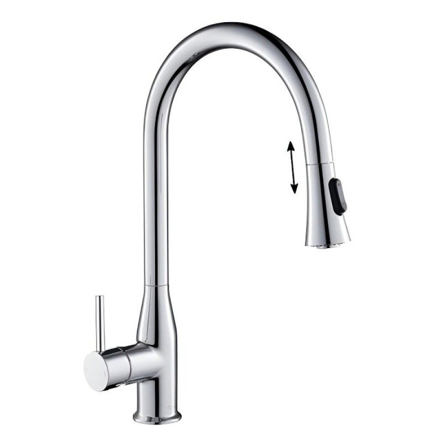 Смеситель для кухни Timo Saona 2336/00FL с выдвижным изливом, хром