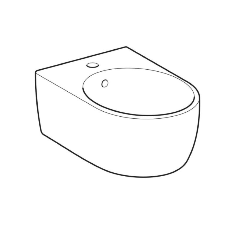 Биде Geberit iCon 234000000 подвесное, цвет белый