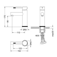 Смеситель для раковины Timo Saona 2361/20F, золото шлифованное
