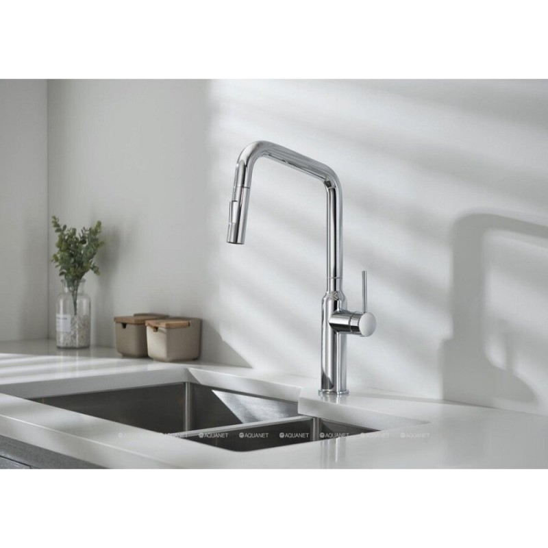 Смеситель Timo Saona 2386/00FL, для кухонной мойки, с выдвижным изливом, хром