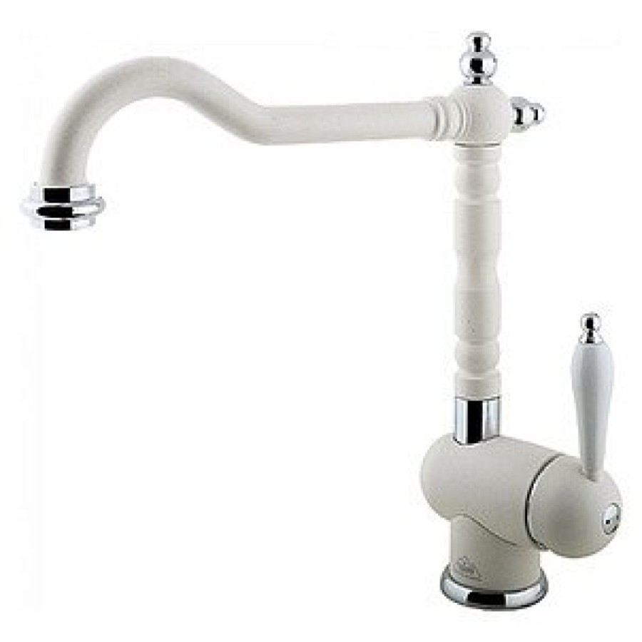 Смеситель Timo Morea 2406F white matt для кухонной мойки