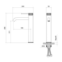 Смеситель для раковины Timo Saona 2411/13F, цвет никель