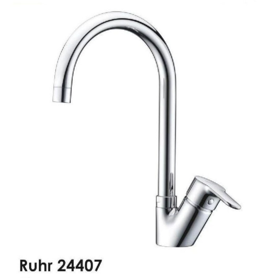 Смеситель Ruhr WasserKRAFT 24407 для кухонной мойки, хром