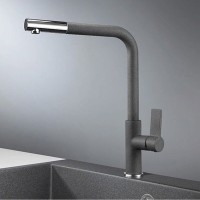 Смеситель Granula GR-2501 2501bg, для кухонной мойки, графит