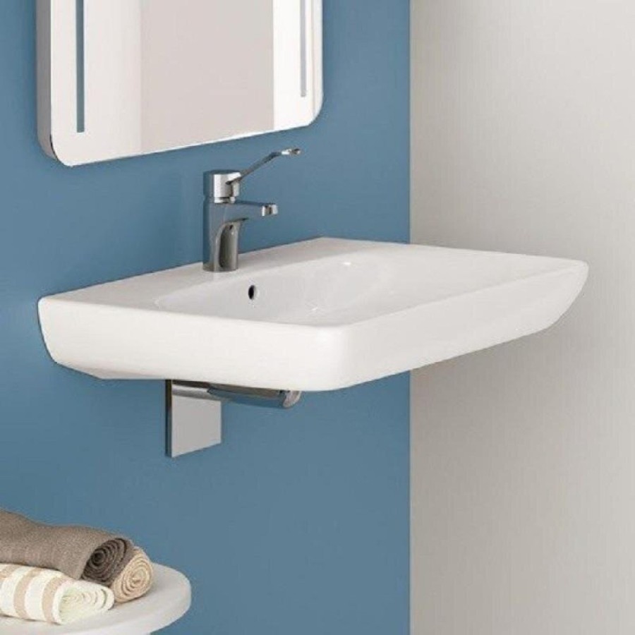 Раковина Geberit Renova Comfort 258555000, 55 см, фарфор, белая