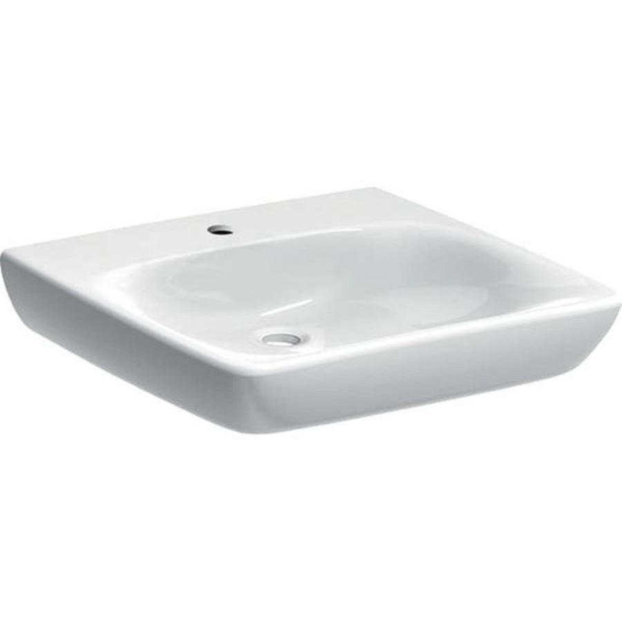 Раковина Geberit Renova Comfort 258557000, 55 см, фарфор, белая
