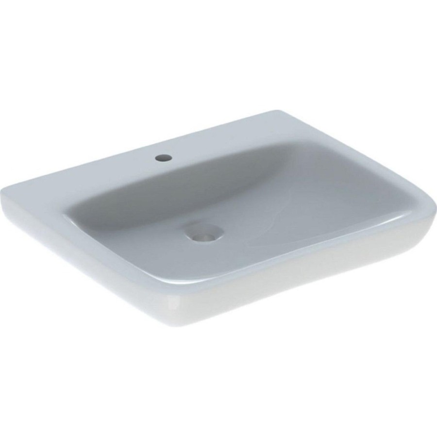 Раковина Geberit Renova Comfort 258567000, 65 см, фарфор, белая