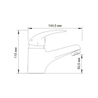 Смеситель для раковины WasserKRAFT ISEN 2603, хром