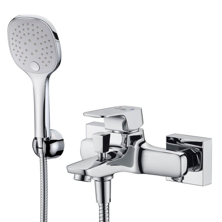 Смеситель WasserKRAFT Salm 2701, для ванны и душа, с душевым гарнитуром, хром