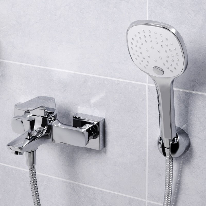 Смеситель WasserKRAFT Salm 2701, для ванны и душа, с душевым гарнитуром, хром