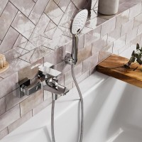 Смеситель WasserKRAFT Salm 2701, для ванны и душа, с душевым гарнитуром, хром