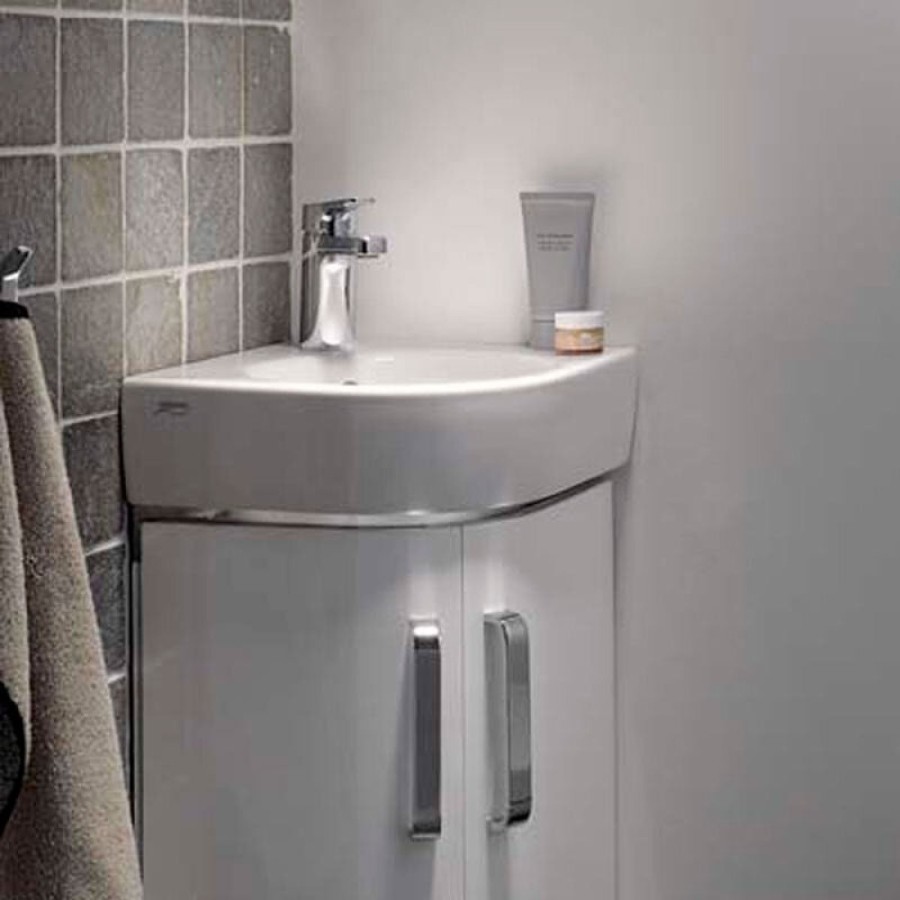 Раковина Geberit Renova Compact 276132000, 45 см, керамика, белая