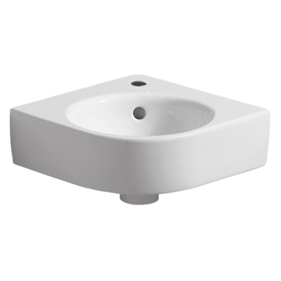 Раковина Geberit Renova Compact 276132000, 45 см, керамика, белая