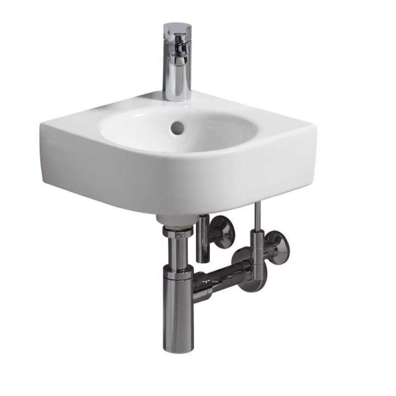 Раковина Geberit Renova Compact 276132000, 45 см, керамика, белая