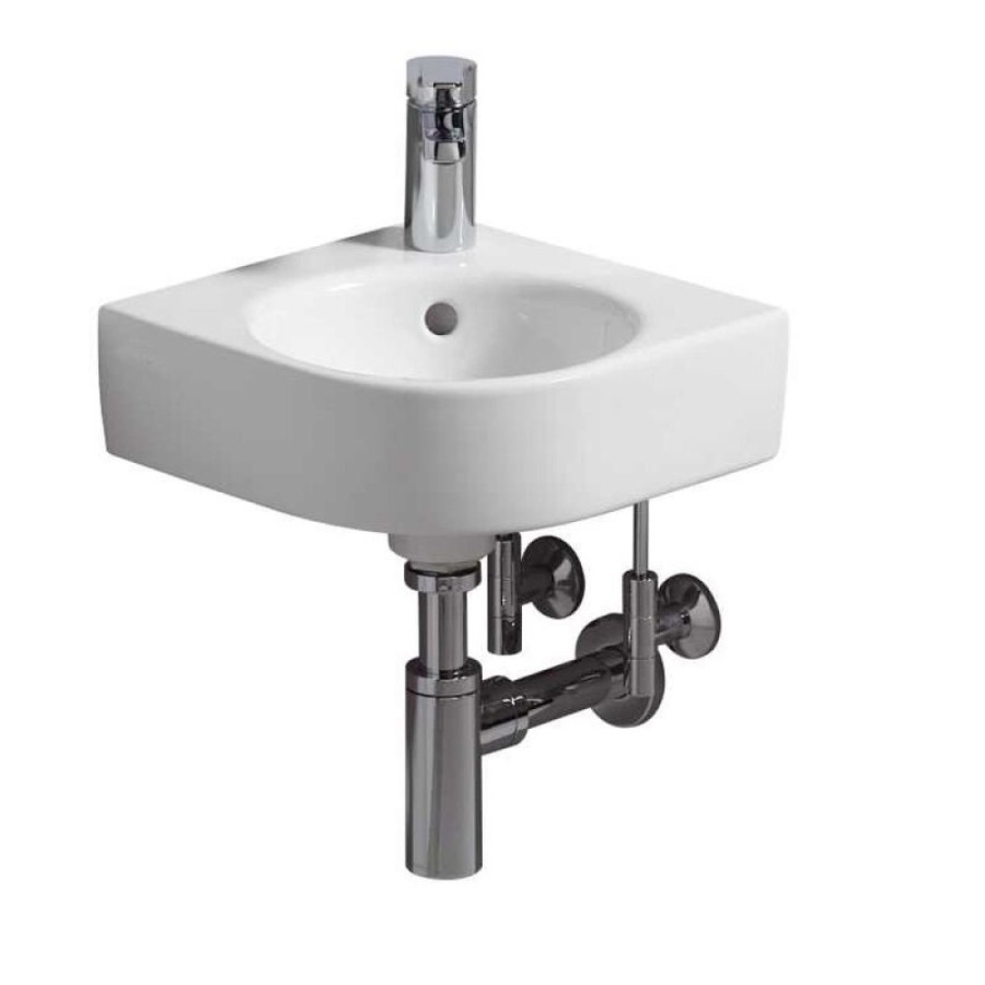 Раковина Geberit Renova Compact 276132000, 45 см, керамика, белая