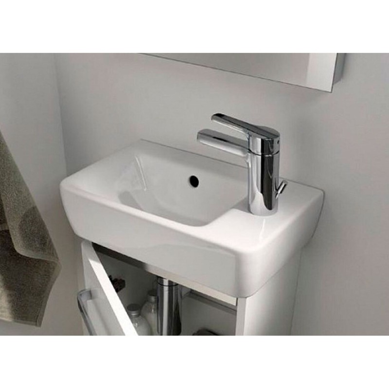 Раковина Geberit Renova Nr. 1 276140000, 40 см, керамика, чаша слева, белая