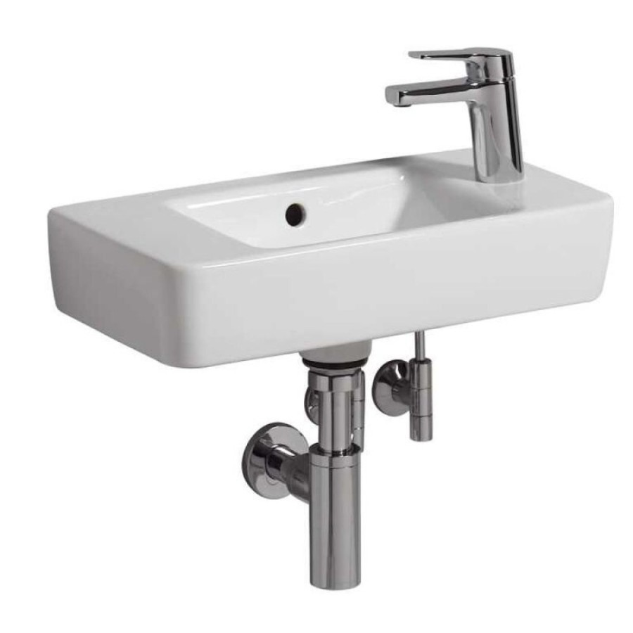 Раковина Geberit Renova Compact 276150000, 50 см, керамика, белая